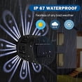 thumbnail image 3 of Solar Fence Lights, High Conversion Rate IP67 Waterproof Beautiful 45 Degree Sunlight Design Elegant Shell Pattern 2PCS Solar Wall Light  For Garden For Outdoor, 3 of 8