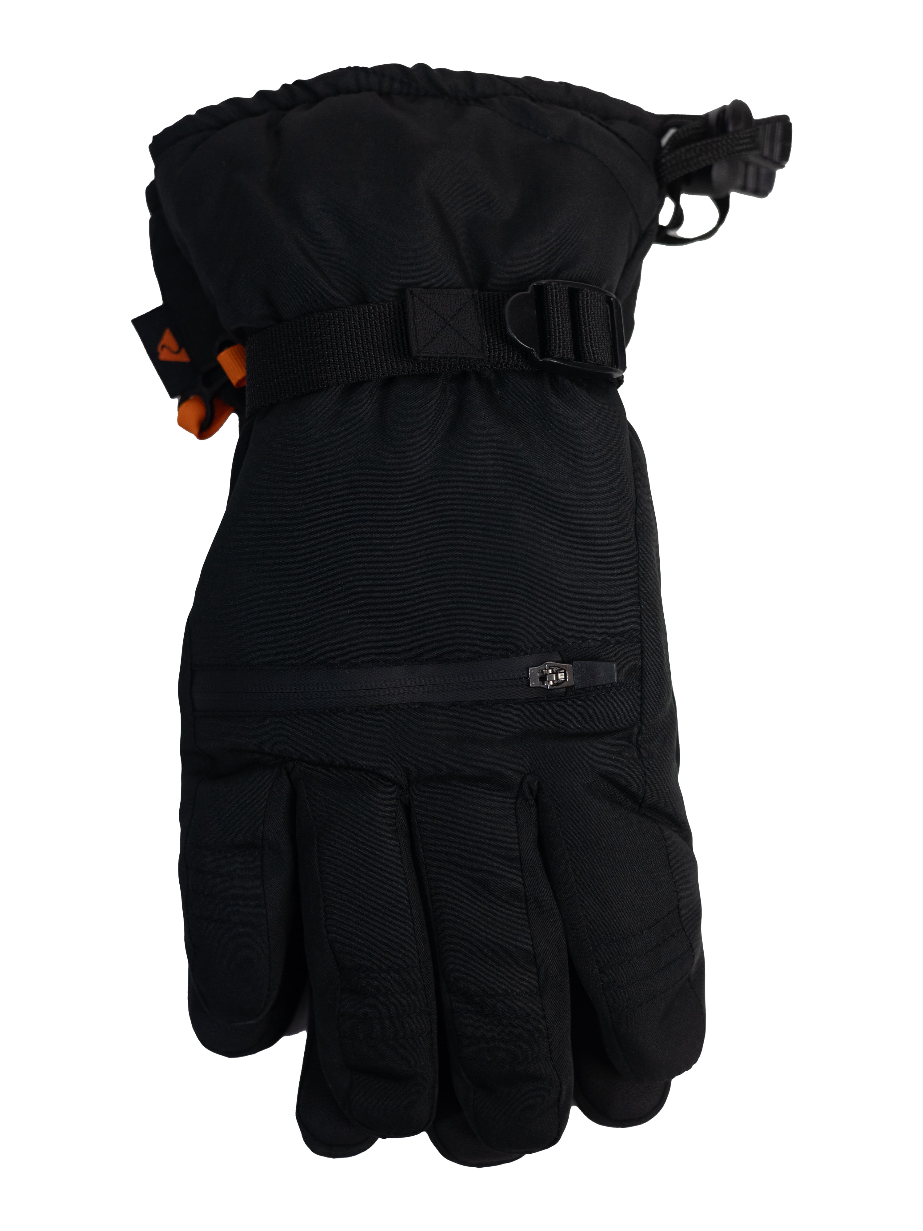 Ozark Trail Mens Ski Glove, Rich Black
