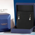 thumbnail image 5 of Gem Stone King 14K Yellow Gold Lab Grown Diamond Earrings for Women | 0.84 Cttw | Gemstone April Birthstone | F-G Color | VS2-SI1 Clarity | Pear Shape 6X4MM, 5 of 6