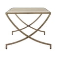 thumbnail image 5 of American Home Classic Steve Traditional Metal and Marble Coffee Table in Brass, 5 of 6