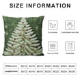 thumbnail image 5 of Creowell  Merry Christmas Throw Pillow Covers,Christmas Tree Decorative Pillowcases Cushion Cover, Red and Green, 5 of 5