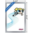 thumbnail image 3 of The Powerpuff Girls - Bubbles Heart Lines Wall Poster, 14.725" x 22.375", Framed, 3 of 3