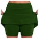 thumbnail image 1 of Falda de tenis para mujer con pantalón corto interior - Falda pantalón deportiva de cintura alta para yoga/correr - Tejido de secado rápido, cintura elástica, tallas S-XXXXXL, 1 of 6