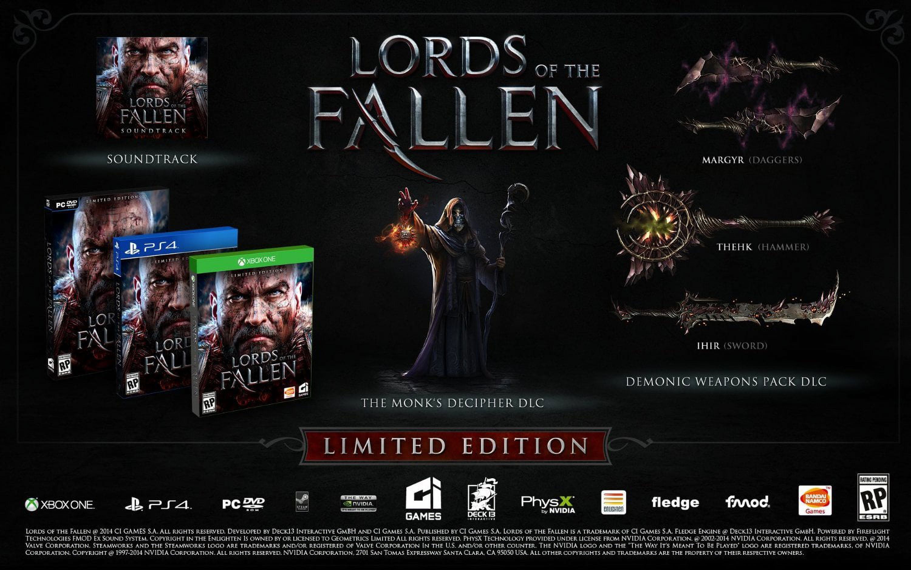 Lords of the Fallen (PS4) cheap - Price of $12.29