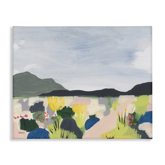 Stupell Industries Contemporary Wildflower Meadow Scenery Canvas Art, 30 x 24, by Jan Weiss