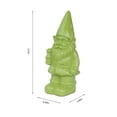 thumbnail image 3 of Garden Gnome Statue Holding Lantern-Green, 3 of 5