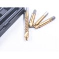 thumbnail image 4 of 4pcs Titanium Coated Damaged Screw Extractor Broken Bolt Extractor Screw Remover,Gold, 4 of 5