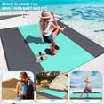 thumbnail image 4 of Beach Blanket Oversized Extra Large 78" X 81",Waterproof Sandproof Beach Blanket 1-7 Adults Lightweight Durable for Travel Camping Hiking Picnic, 4 of 7