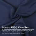 thumbnail image 2 of Super Soft Brushed Microfiber Euro Pillow Shams Set of 2, Machine Washable Square Pillow Cases, 26 x 26 inches, Navy Blue, 2 of 7