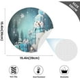 thumbnail image 4 of Coolnut Cute Christmas Snowman Placemats Set of 4 Non-Slip Heat Resistant Dining Table Place Mats Washable Kitchen PVC Weave Table Mats Home Decor Gifts, 4 of 7