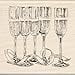 thumbnail image 2 of EK Success Inkadinkado Wood Stamp, Champagne Glasses, 2 of 2