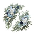 thumbnail image 5 of QccHieUs 2x Wedding Arch Flowers with Green Leaves Decor Beautiful Artificial Flower for Blue White, 5 of 9