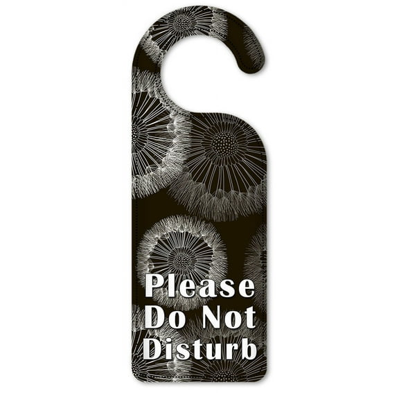 Do Not Disturb Door Knob Hanger Sign - Wish Upon a Dandelion