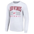 thumbnail image 2 of Men's Starter White Detroit Red Wings Retro Graphic Long Sleeve Crew T-Shirt, 2 of 3
