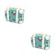 thumbnail image 3 of Tholdsy Maleta simulada Casa de juguete Decoración Estuches de viaje Juguete de juego de imaginación decorativo para niños Escuela Kindergarten Azul Azul 2piezas Tholdsy CBP216862, 3 of 5