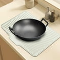 thumbnail image 7 of 2025 Upgrade Silicone Dish Drying Mat for Kitchen Counter, 40X33cm/15.7X13in, Extra Large Dish Drying Pad, Heat & Water Resistant Silicone Dish Drying Mats with Drain Lip for Drying Dishes Rack, 7 of 7