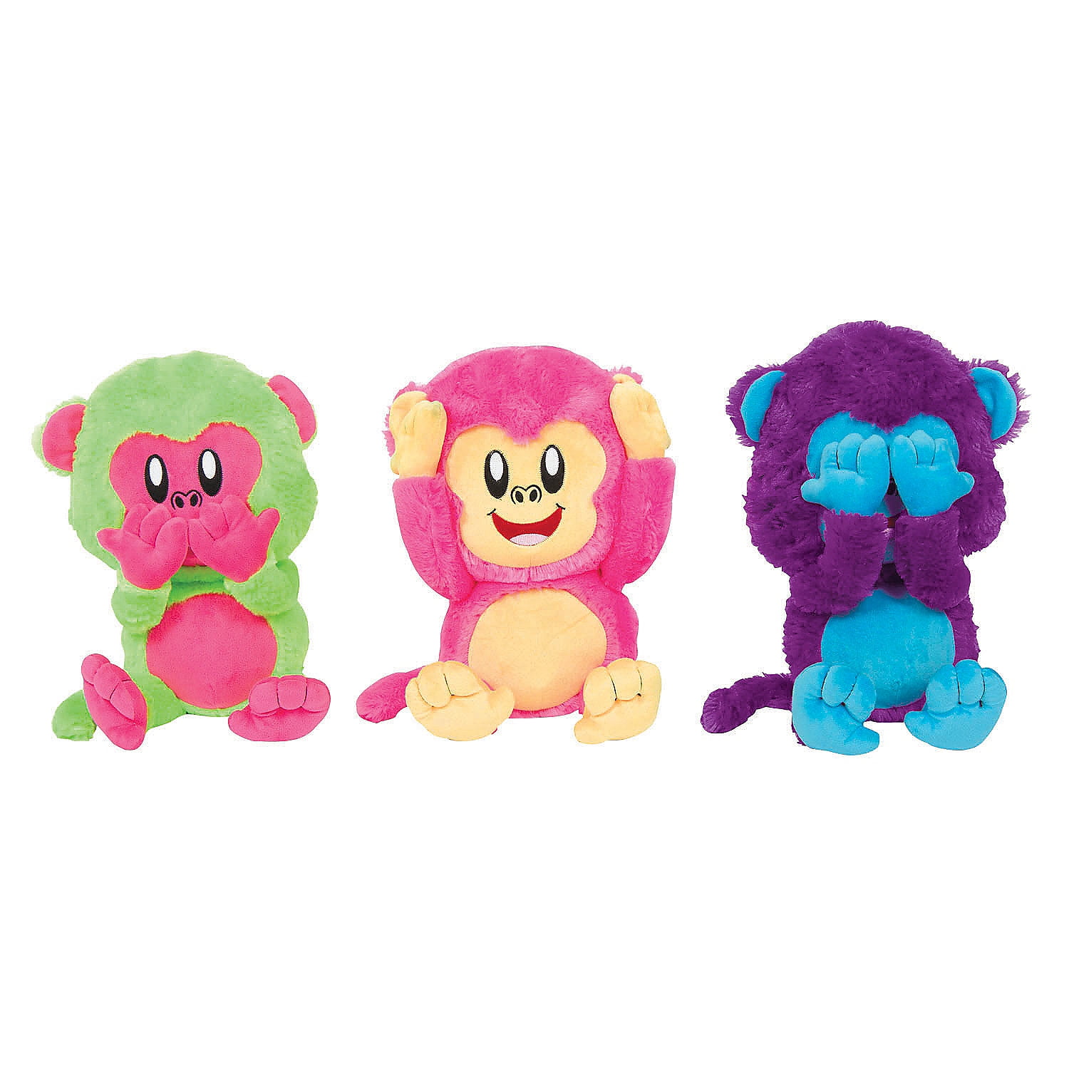 three monkeys toys