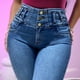 thumbnail image 4 of Jeans Mujer Super Skinny Corto Azul Claro Tiro Alto, 4 of 6