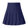 thumbnail image 5 of Icvfdpl Skirts For Women Trendy High Waist Pleated Mini Slim Waist Tennis Trendy Summer Skirt For Women Navy M, 5 of 6