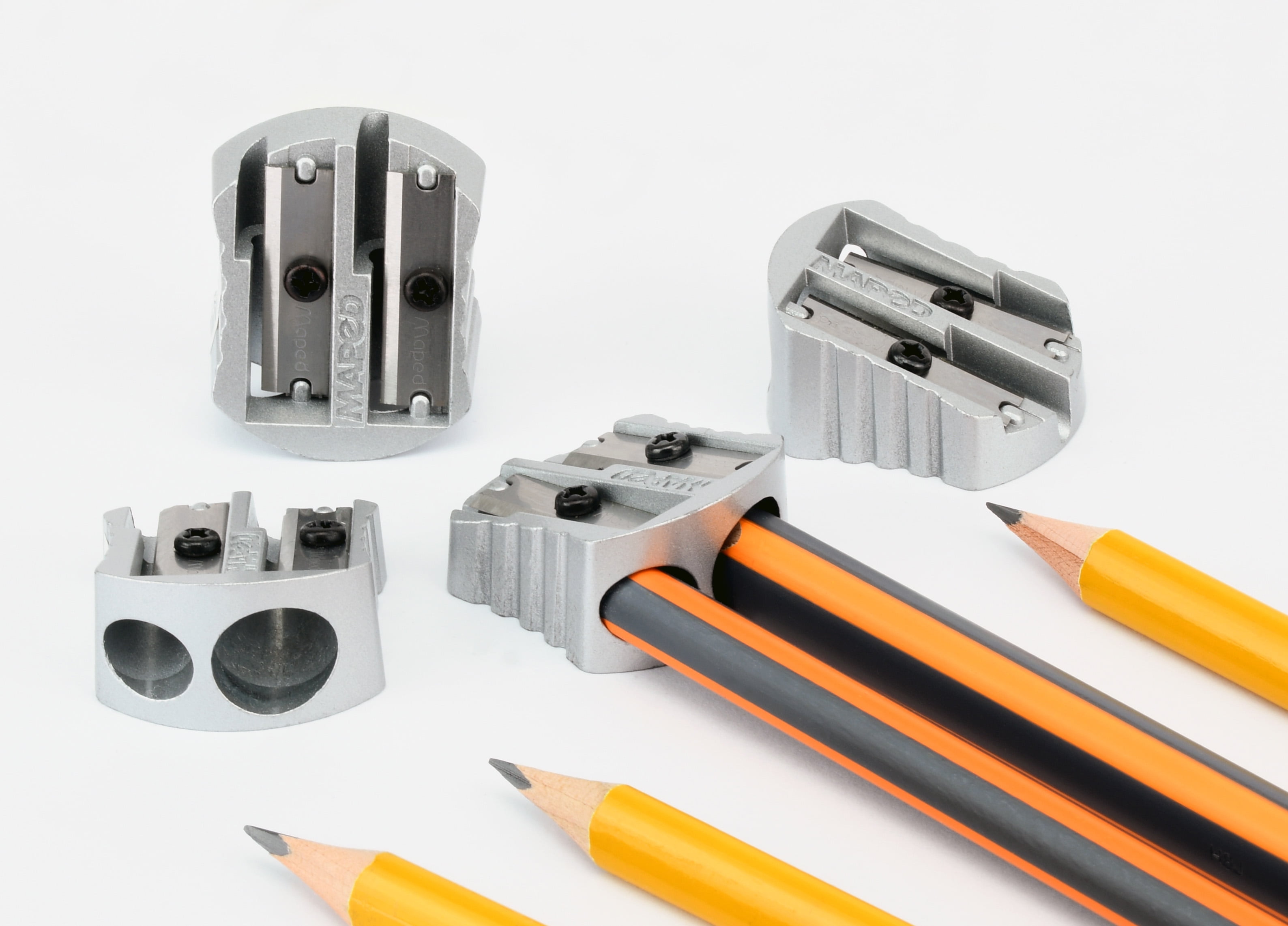 Maped Classic 2 Hole Metal Compact Pencil Sharpener Display, Pack of 20
