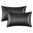 thumbnail image 1 of Un par de fundas de almohada Satén de seda para el hogar Suave para el cabello y la piel Lavable Simulado, 1 of 6