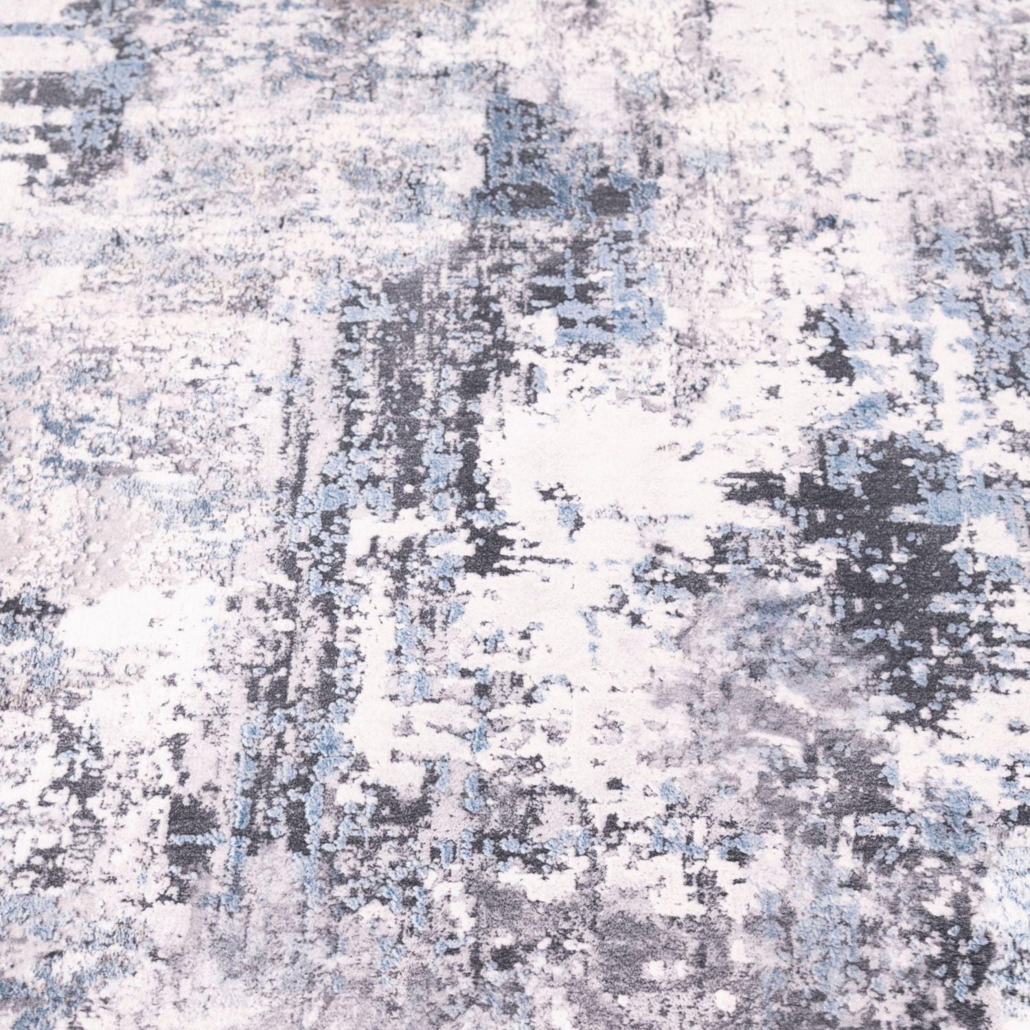 Banburry Ocean Blue and Grey Woven Area Rug