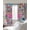 Peach Pink White Dark Blue, variant on Colorful Abstract Blackout Curtains for Bedroom/Living Room, Thermal Insulated Kitchen Curtains, Oil Painting Modern Artwork Grommet Darkening Window Treatment Drapes 52"x63"x2