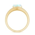 thumbnail image 3 of Rosec Jewels Ethiopian Opal Heart Engagement Ring with Diamond - 2 Ct - Split Shank Ring - AAA Quality - with Jewelry Box, 14K Yellow Gold, US 6.00, 3 of 10