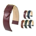 thumbnail image 5 of Hirsch Osiris Leather Watch Strap - Polished Blue - M - 15mm - Shiny Silver Buckle - Calf Leather Band, 5 of 8