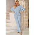 thumbnail image 4 of Conjunto de suéter de punto AOHITE para mujer con pantalón, 4 of 8
