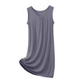 thumbnail image 3 of Shadoumai Womens Summer Nightgowns Sleeveless Plus Size Crew Neck Chemise Nightgown Long Soft Nightwear Loose Nightshirts, 3 of 5