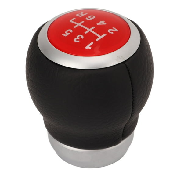 Gearstick Head, Comfortable Grip 6 Speed Simple Installation  Knob  For Cars Red