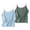 Sky Blue, variant on GILIGEGE Sleeveless Tops For Women Cami Shirts Loose Gauze Camisoles Summer Camisole Blouse Cami Crop Tops Boho Tank Top Tie Up Cropped Vest Loose Tank Tops Linen Blend Tops For Women A1 Black L