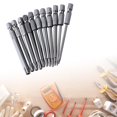 thumbnail image 2 of CEORPER 11Pcs Torx Screwdriver Bit Set 6.35mm Hexagon Shank Security Tip T7 T8 T9 T20, 2 of 6