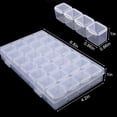 thumbnail image 2 of Nail Tool Jewelry Storage Box Jewelry Can Be Divided Into 28 Grid Transparent Color Disassemble The Box Jewelry Storage Box, 2 of 5