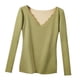 thumbnail image 3 of Camiseta térmica fina para mujer, lencería de , camiseta holgada cálida, manga larga, poliéster L Zulema Capa base térmica, 3 of 8