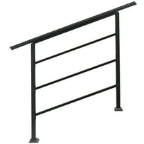 Ktaxon Handrail for Stairs Fits 1-4 Step Stair Railing Handrail for Outdoor Step - Linear Design