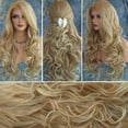 thumbnail image 3 of Tkrady Blonde Wigs for Women Human Hair, Long Curly Wavy Lace Front Wigs Human Hair, High Temperature Silk Wig Natural Color, Wig for Women, 3 of 5