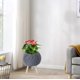 thumbnail image 4 of Imitation Rattan Flower Stand Triangular Support Flowerpot Indoor Desktop Potted Storage Container Office Woven Pot, 4 of 6