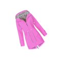 thumbnail image 2 of Veste à Capuche Douce pour Femme Imperméable Manteau de Pluie Automne Manches Bras Extérieur Rose L, 2 of 4