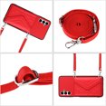 thumbnail image 2 of Allytech Galaxy A13 5G Wallet Case with Shoulder Strap, Luxury PU Leather RFID Blocking Protectve Anti-Scratch Bumper Cards Slots Magnetic Closure Phone Case Cover for Samsung Galaxy A13 5G, Red, 2 of 9