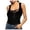 a-Black8628, variant on FINALGANG Womens Tank Solid Color Sleeveless Top With Crisscross Lace Up Henley Neck Slim Fit Casual Top For Daily Going Out Wear Soft Top