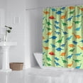 thumbnail image 2 of LightGreen Multicolor Dinosaurs Shower Curtain 84"x72" ,Bathroom Decorative Shower Curtains Set with 12 Hooks,Modern Waterproof Washable Shower Curtain, 2 of 6