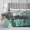 thumbnail image 4 of My Hero Academia Tsuyu Asui Bed Blanket Air Conditioner Quilt Ultra Soft Flannel Blanket All Season Fuzzy Blanket Reversible Fluffy Plush Blanket 50"X40", 4 of 8