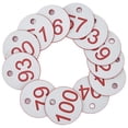 thumbnail image 1 of Beehive Tags Beehive Label 50Pcs Plastic Beehive Sign Marker Labels with Hole Livestock Beekeeping Supplies, 1 of 7