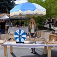 thumbnail image 4 of WinSpin 24" Modular Prize Wheel Tabletop with Palm Springs Blue Fringe Umbrella for Outdoor Pop-up Shop Craft Booth, 4 of 9