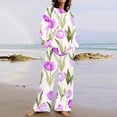thumbnail image 2 of SnZhen Two Piece Sets for Women Women's Casual Printed Long Sleeved Round Neck Top With Pants Set, 2 of 5