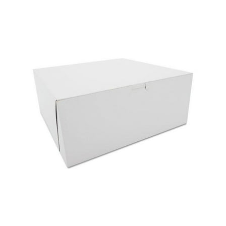 SCT Tuck-Top Bakery Boxes Paperboard White 12 x 12 x 5 0987