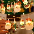 thumbnail image 2 of Christmas LED String Light Indoor String Lights Santa Claus Snowmen Christmas Decorations Waterproof Lights Battery Operated for Xmas Festive Home Holiday Decor (Santa Claus-5FT 10LED), 2 of 5