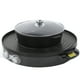 thumbnail image 5 of Hogar sin humo cocinar barbacoa eléctrica parrilla máquina olla caliente utensilios de cocina 44 cm negro enchufe de EE. UU. 110 V, 5 of 14